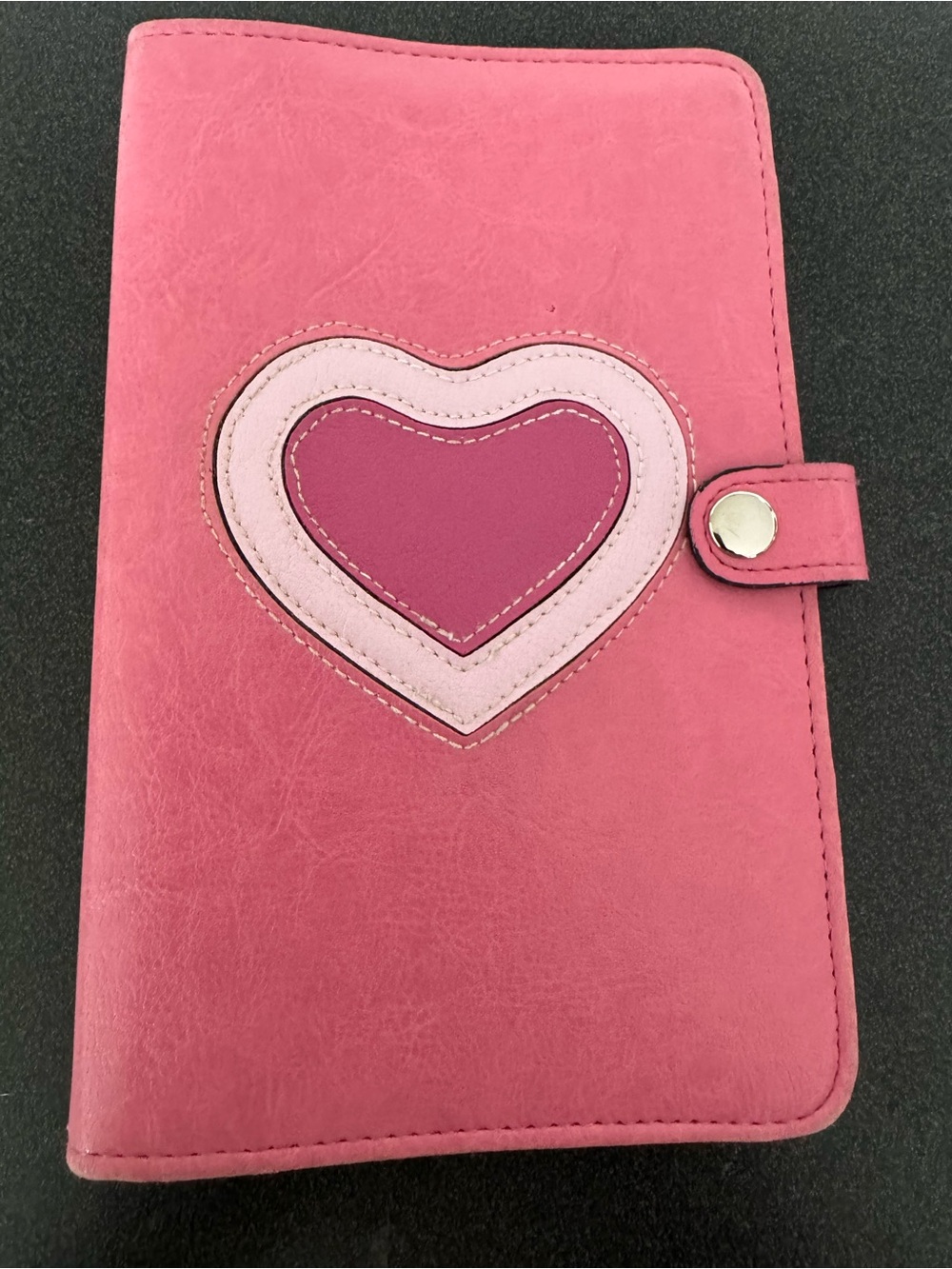 Pink Heart personal size planner